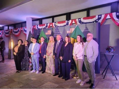 248º Aniversário da Independência dos Estados Unidos da América, organizado pela embaixadora dos Estados Unidos no Brasil, Sra. Elizabeth Frawley Bagle, e pelo Cônsul Geral dos Estados Unidos, David Hodge, Renata Catena, Rodrigo Castro, Human Hand Org